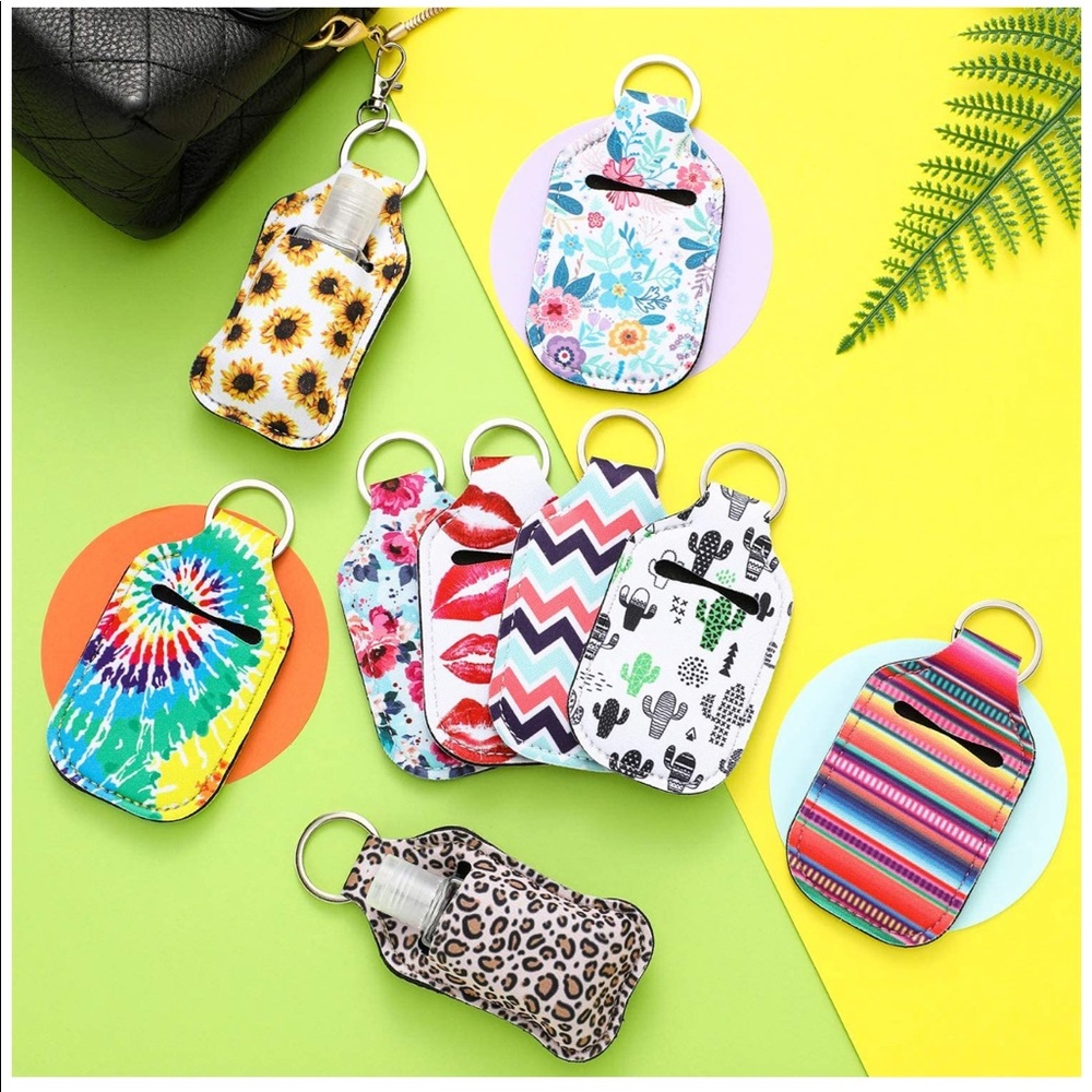 STOCKING STUFFER 🎅🏻Hand Sanitizer Neoprene Keychain Holder